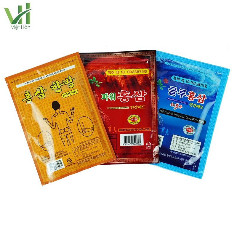 Miếng dán hồng sâm 20 miếng x 1 gói giảm đau nhức hiệu quả 2
