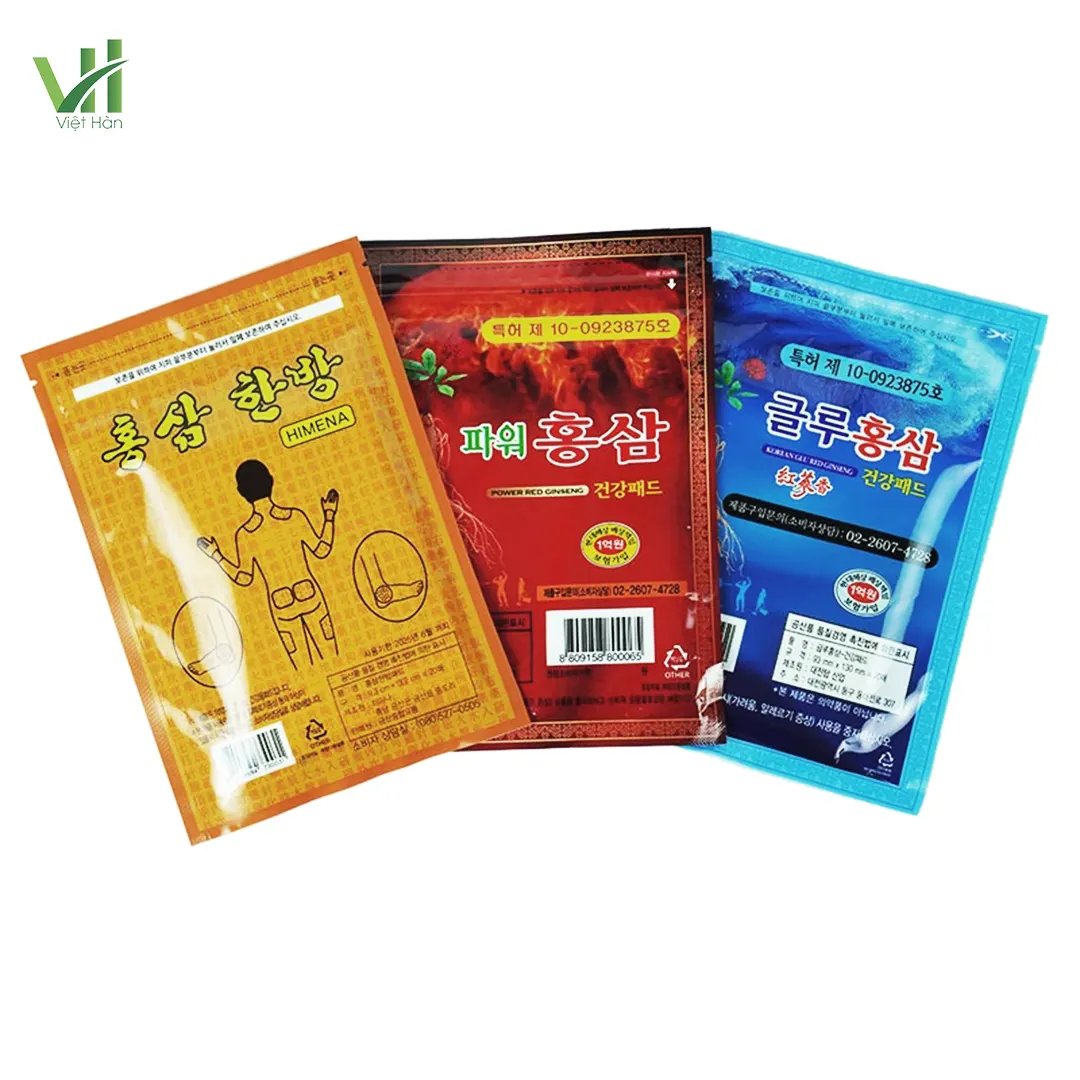 Miếng dán hồng sâm 20 miếng x 1 gói giảm đau nhức hiệu quả