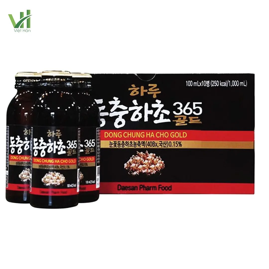 Nước Đông Trùng Hạ Thảo Daesan Hàn Quốc Hộp 10 chai x 100ml