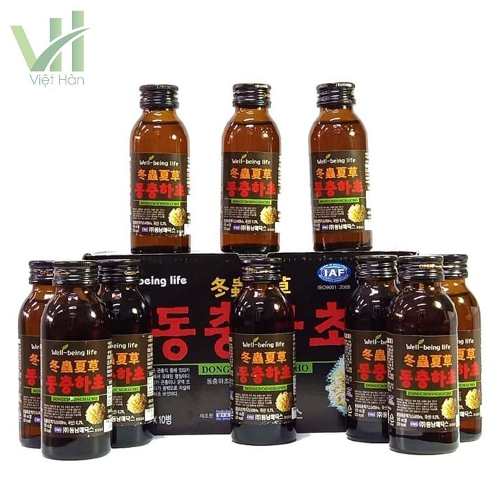 Nước Đông Trùng Hạ Thảo Hàn Quốc hộp 10 chai x 100ml 3