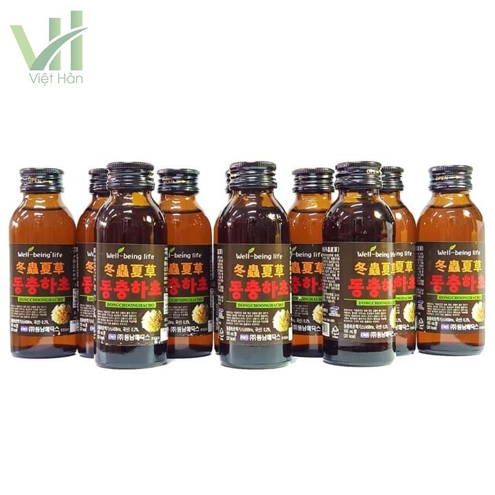Nước Đông Trùng Hạ Thảo Hàn Quốc hộp 10 chai x 100ml 2