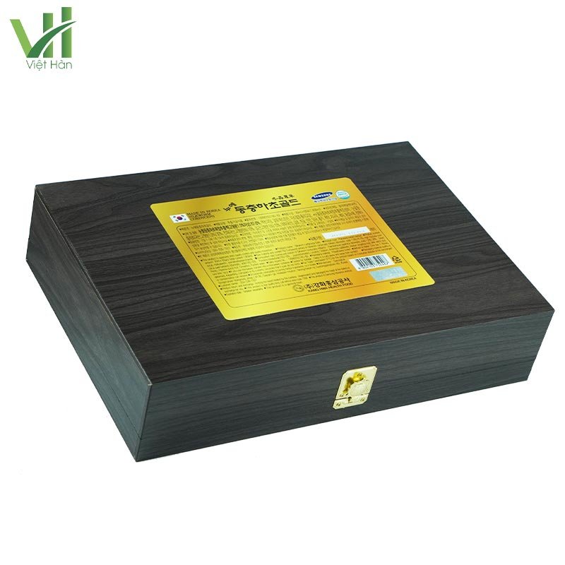 Nước Đông Trùng Hạ Thảo Hàn Quốc Kanghwa hộp gỗ đen 30ml x 60 gói 4