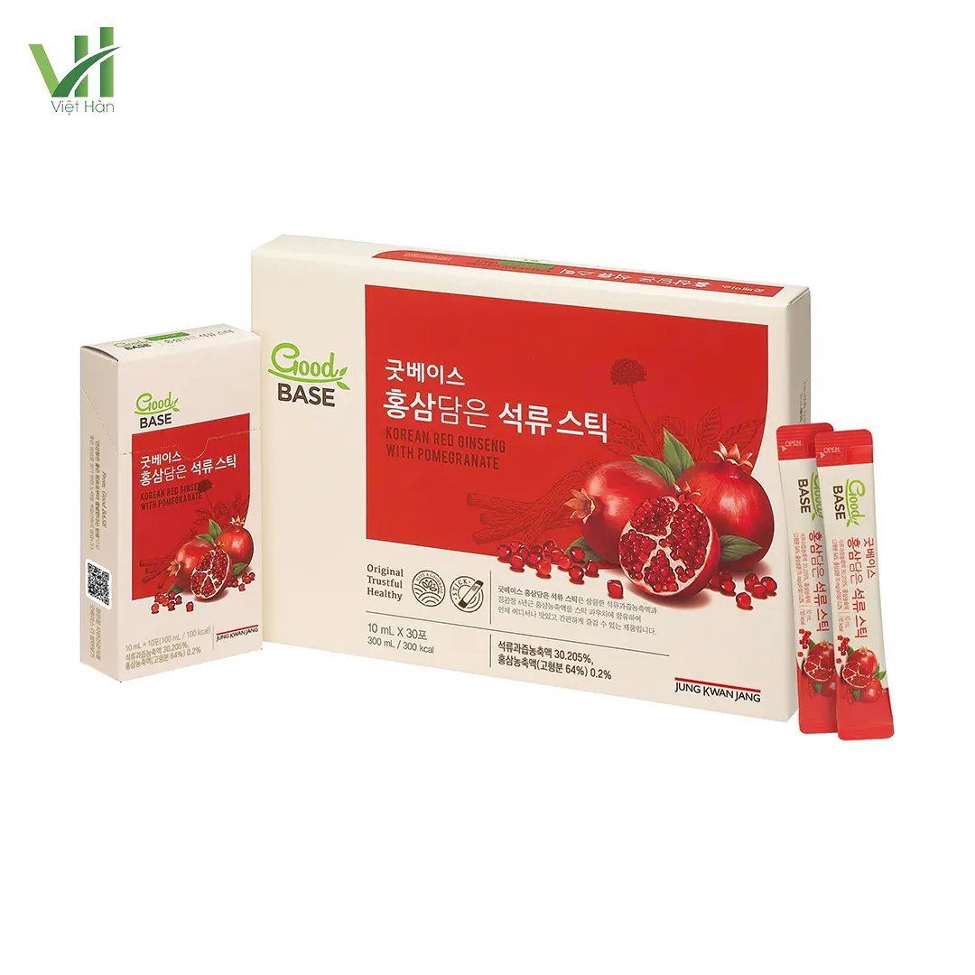 Nước ép lựu Collagen Hàn Quốc KGC Goodbase dành cho nữ hộp 30 gói