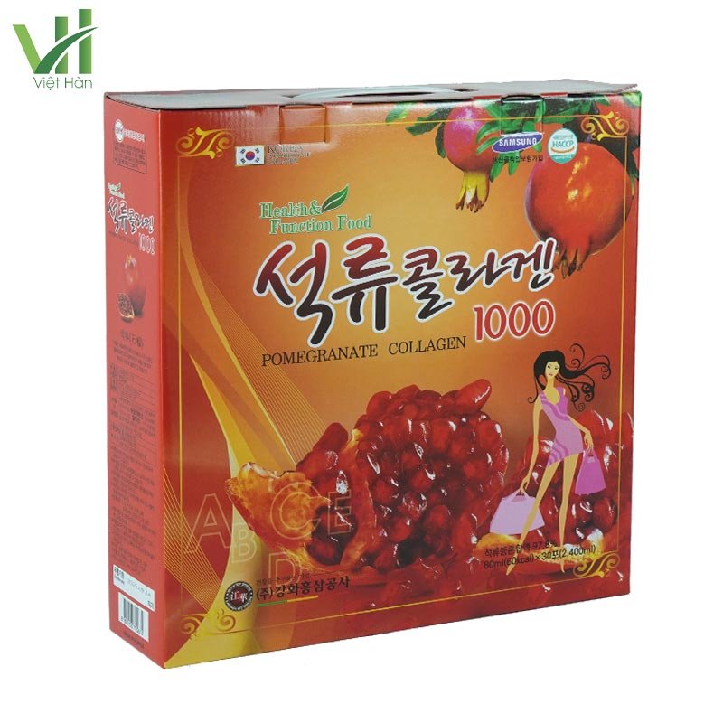Nước ép lựu Collagen Kanghwa Hàn Quốc Hộp 30 gói 3