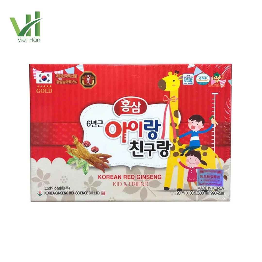 Nước Hồng Sâm Baby Bio Hàn Quốc – Hộp 30 gói x 20ml