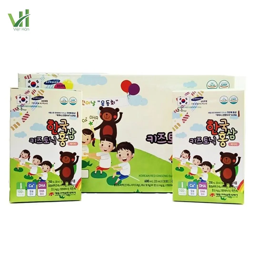 Nước Hồng Sâm Baby Daedong – Từ 2 đến 5 tuổi – Hộp 20ml x 30 gói