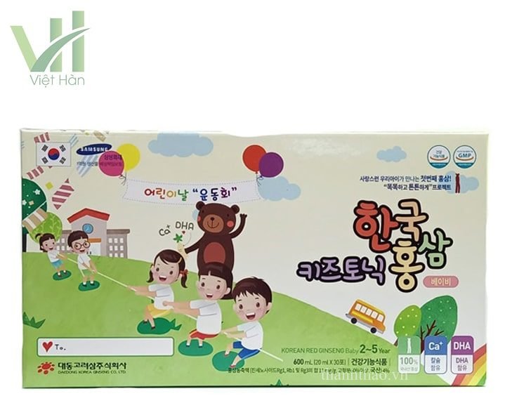 Nước Hồng Sâm Baby Daedong – Từ 2 đến 5 tuổi – Hộp 20ml x 30 gói 6