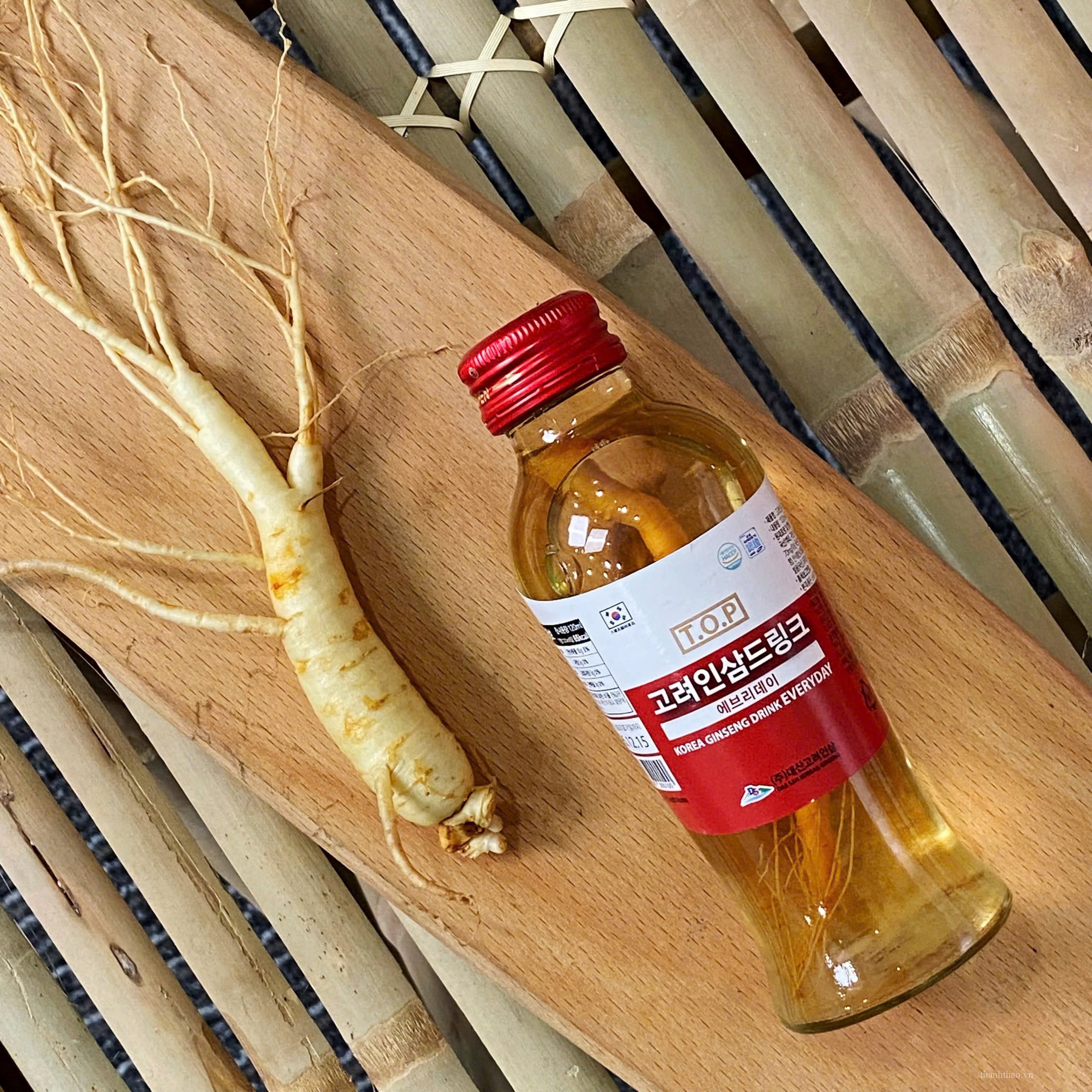 Nước Hồng Sâm T.O.P Daesan có củ Hàn Quốc 10 chai x 120ml 3