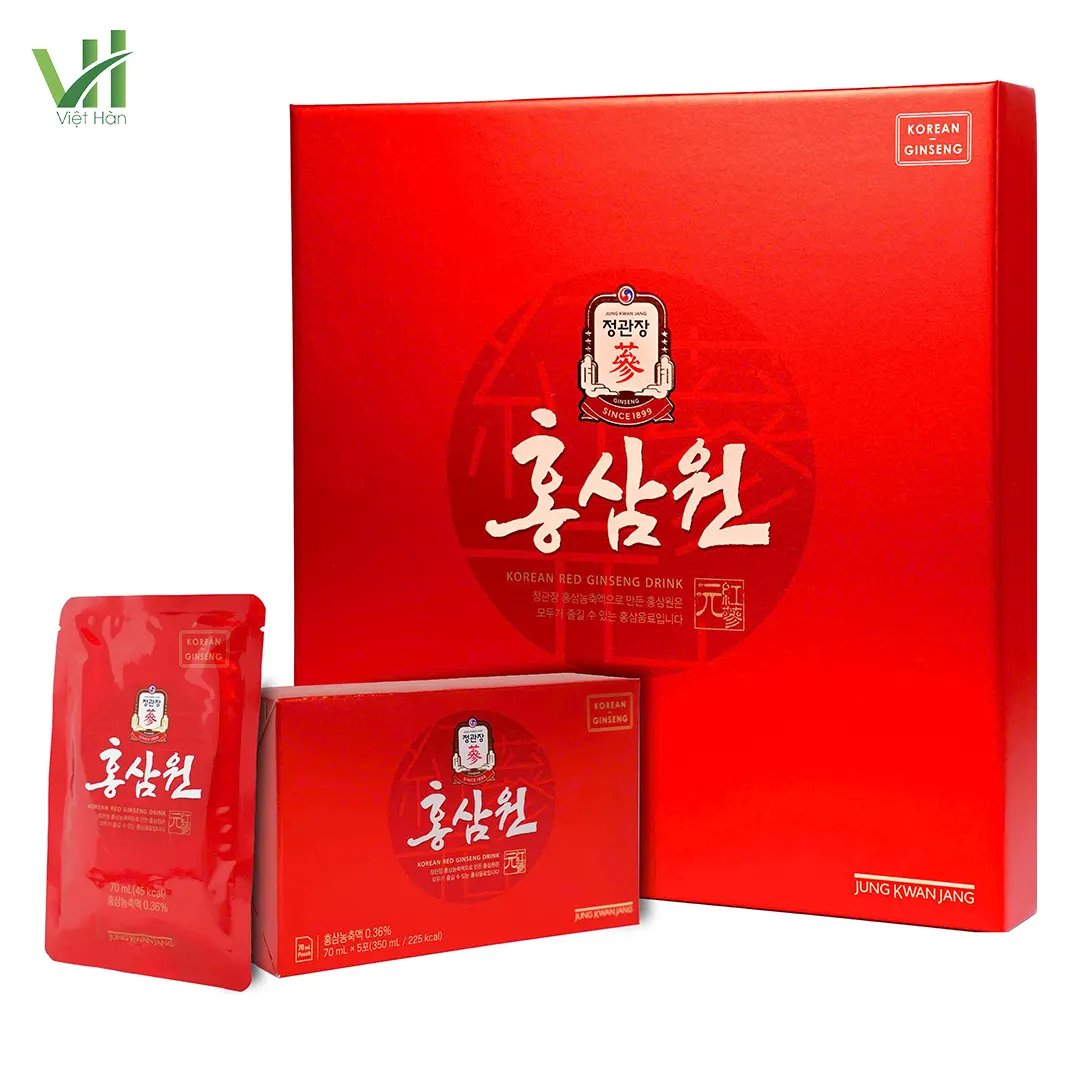 Nước Hồng Sâm Won Jung Kwan Jang Hàn Quốc Hộp 30 gói x 70ml