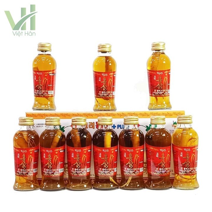 Nước Hồng Sâm KGS có củ Hàn Quốc Hộp 10 chai x 120ml 6
