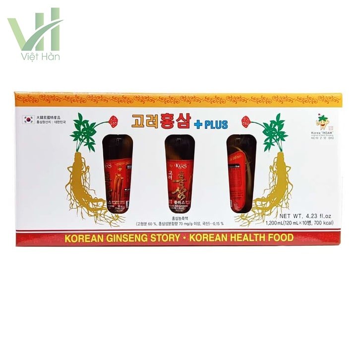Nước Hồng Sâm KGS có củ Hàn Quốc Hộp 10 chai x 120ml 3