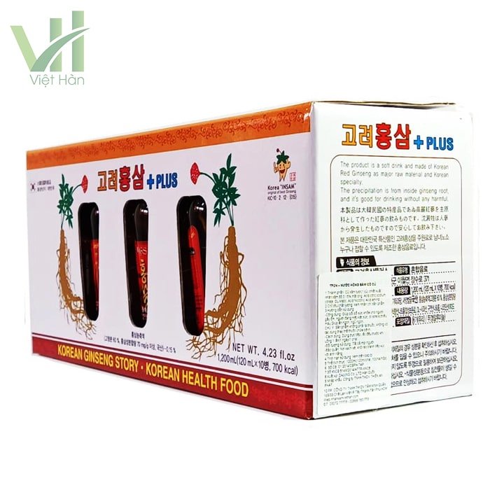 Nước Hồng Sâm KGS có củ Hàn Quốc Hộp 10 chai x 120ml 2