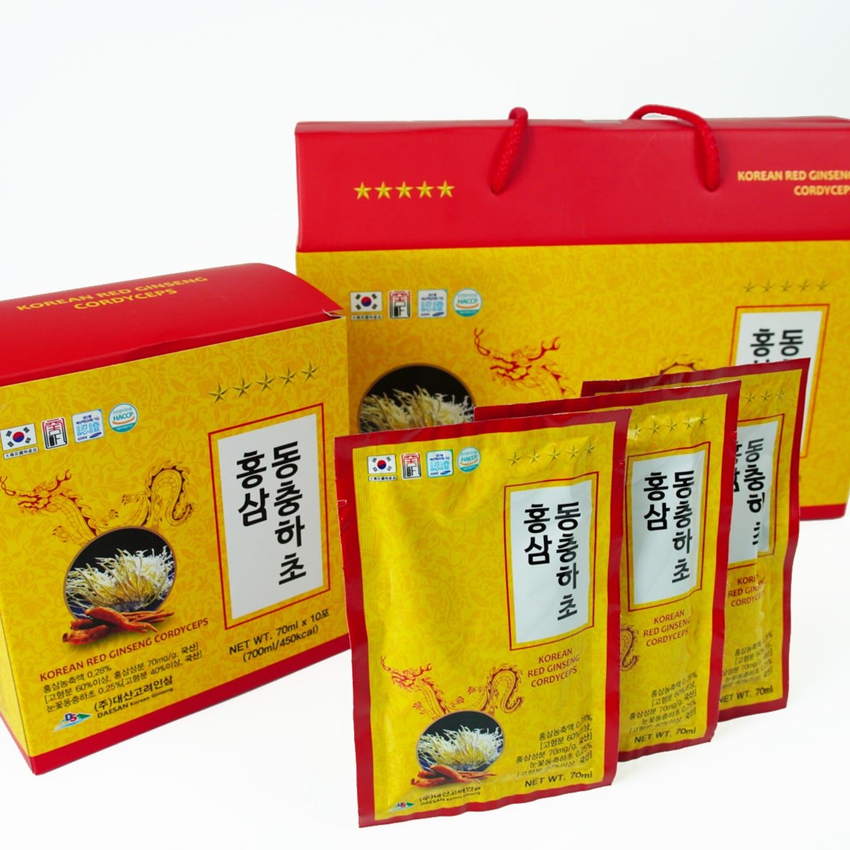 Nước Hồng Sâm Đông Trùng Hạ Thảo Daesan Hàn Quốc Hộp 70ml x 20 gói 7