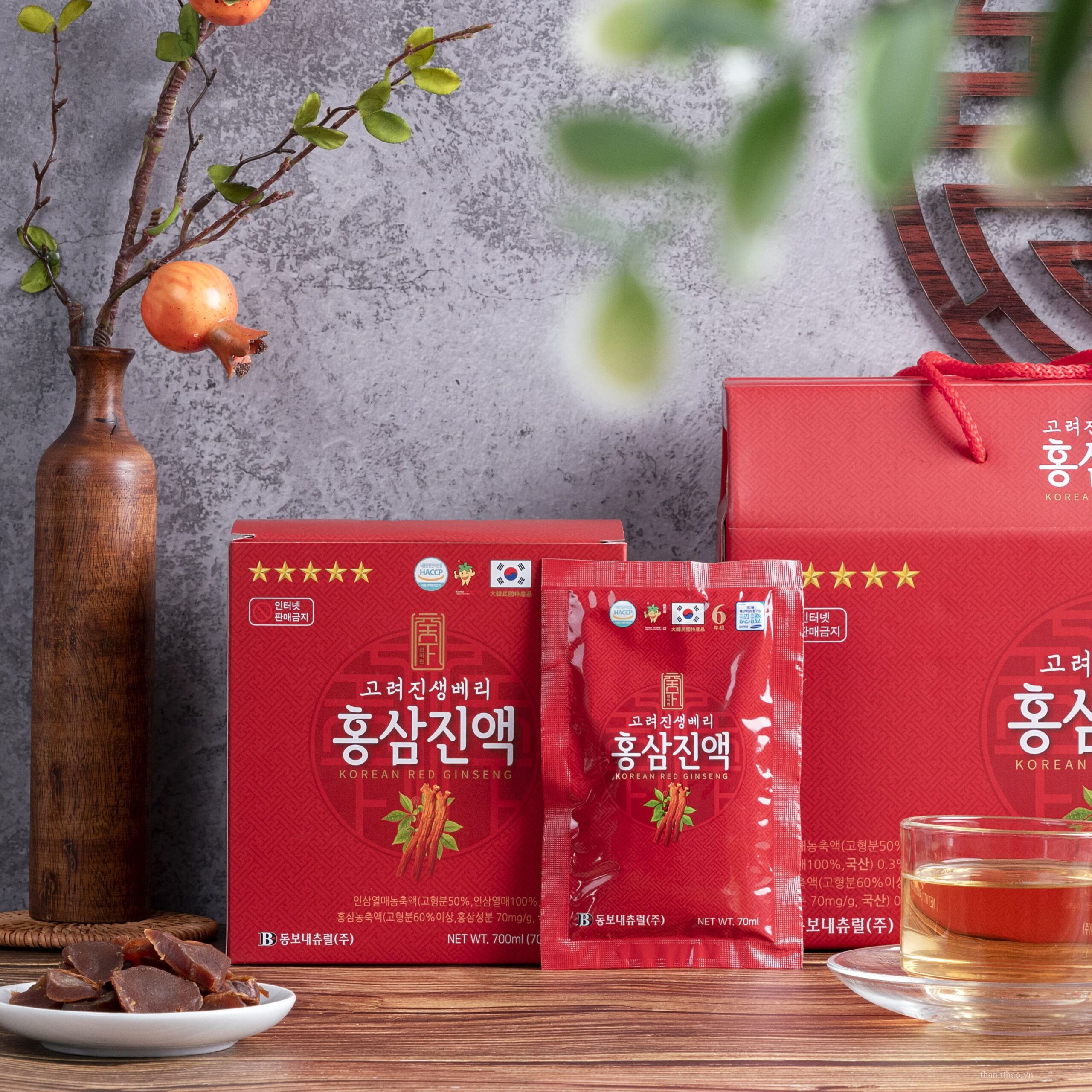 Nước Hồng Sâm Daesan Hàn Quốc Hộp 20 gói x 70ml 2