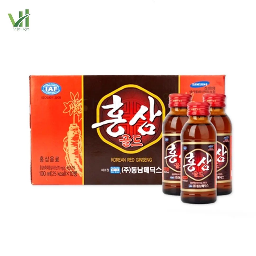 Nước Hồng Sâm Hàn Quốc Hộp 10 chai x 100ml