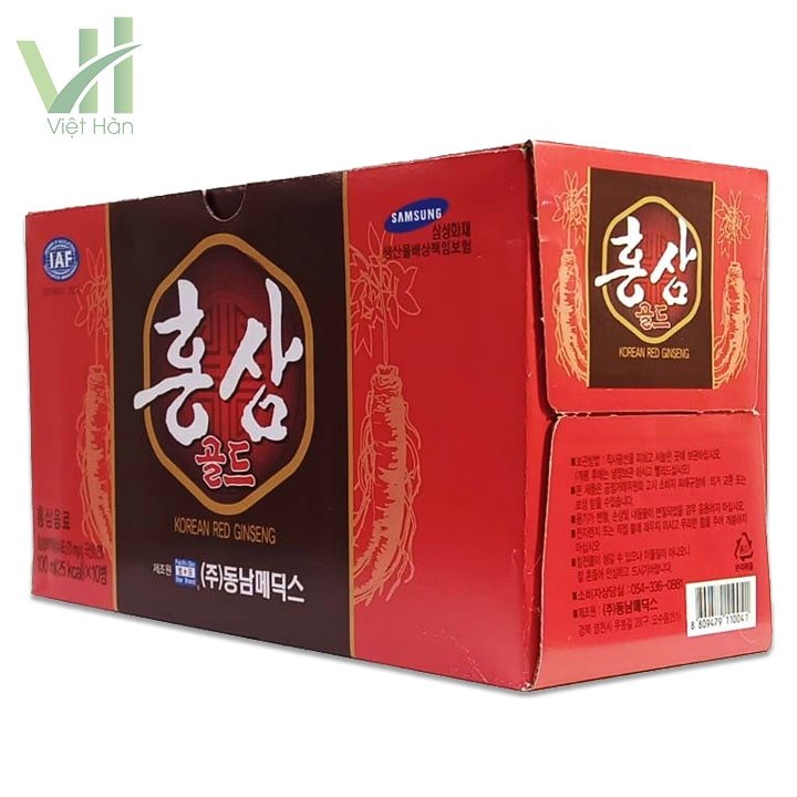 Nước Hồng Sâm Hàn Quốc Hộp 10 chai x 100ml 2