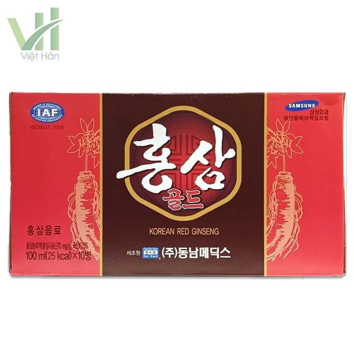 Nước Hồng Sâm Hàn Quốc Hộp 10 chai x 100ml 4