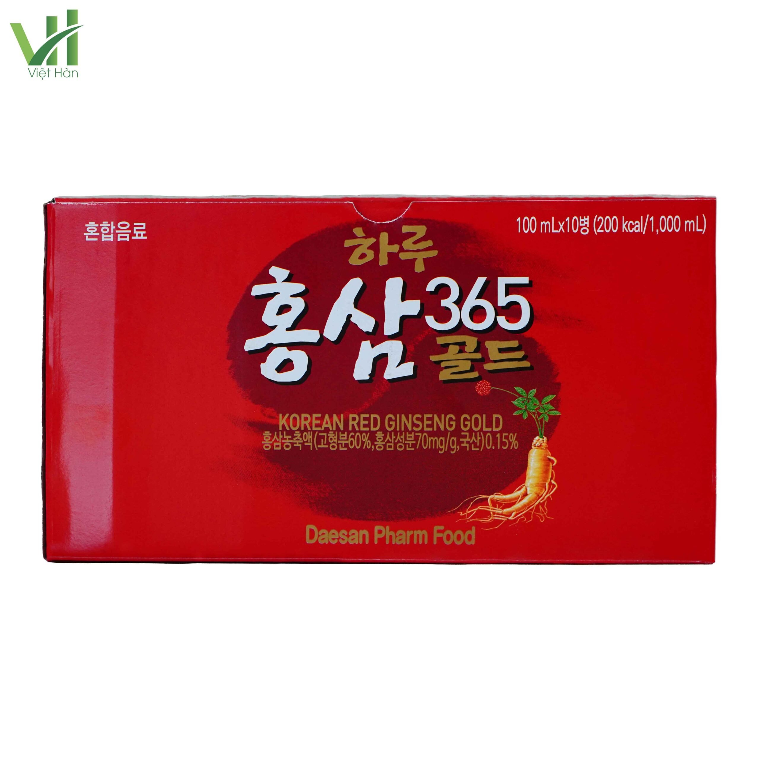 Nước Hồng Sâm Gold Daesan Hàn Quốc Hộp 10 chai x 100ml 2