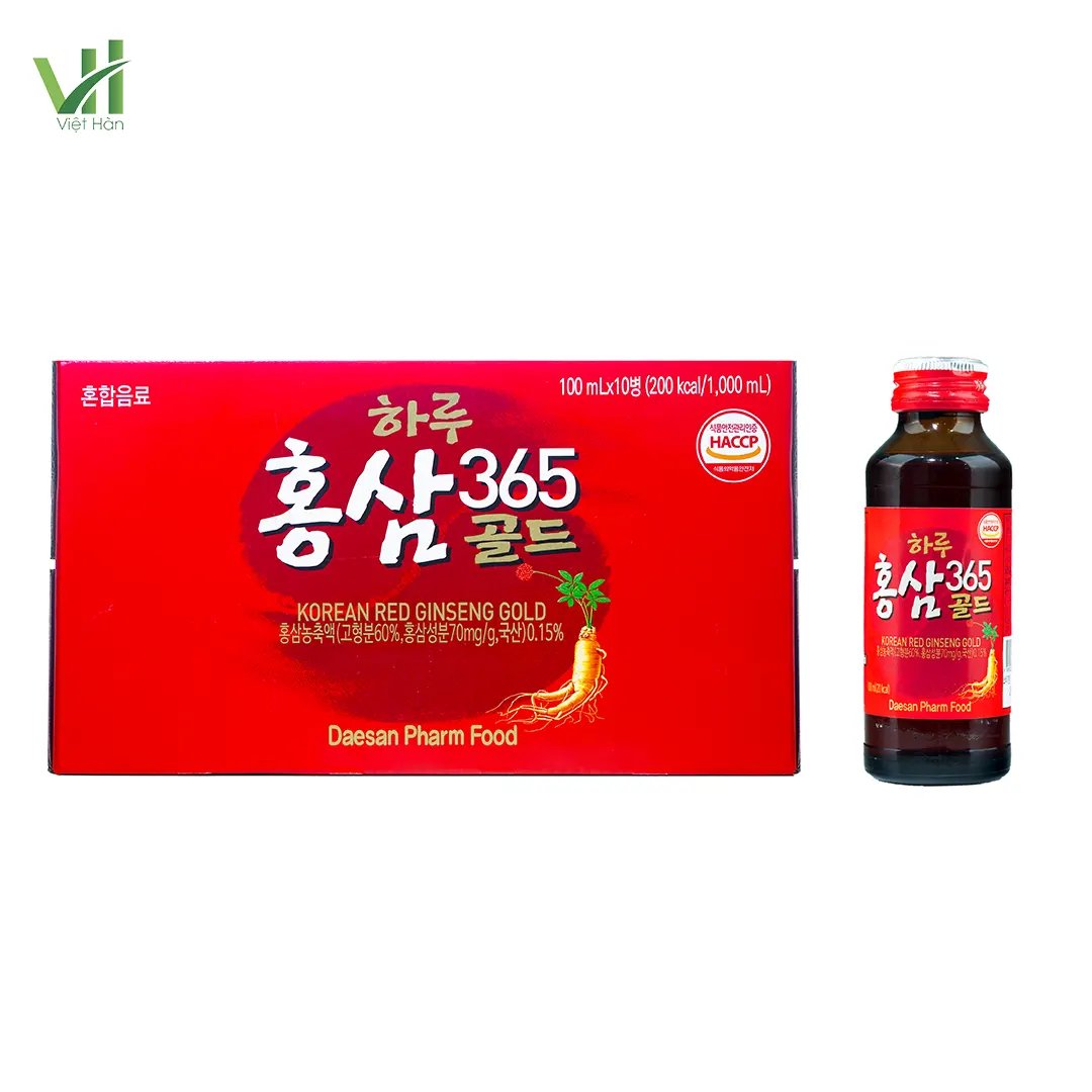 Nước Hồng Sâm Gold Daesan Hàn Quốc Hộp 10 chai x 100ml 8
