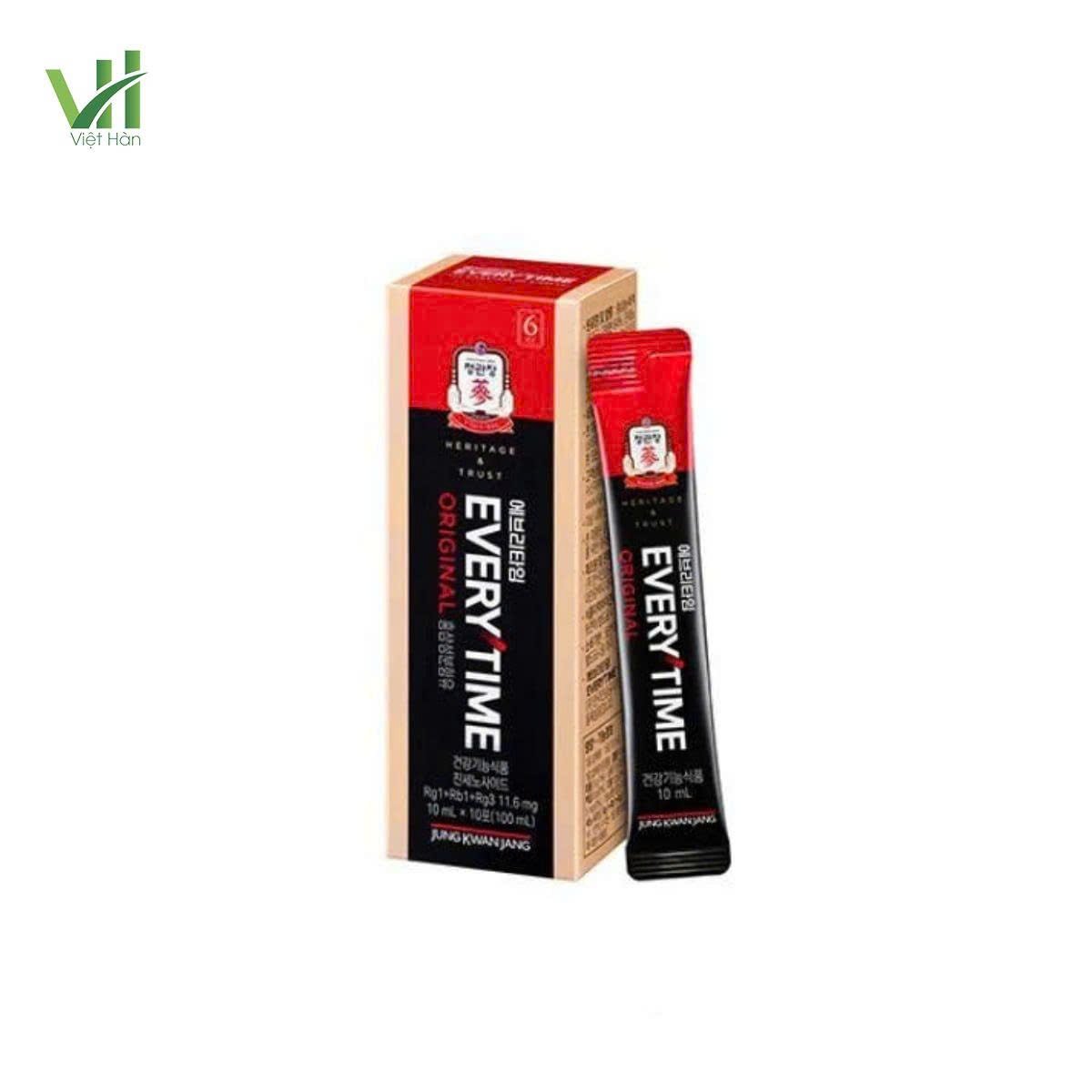 Nước Hồng Sâm KGC Everytime Original Hàn Quốc – Hộp 30 gói x 10ml 3