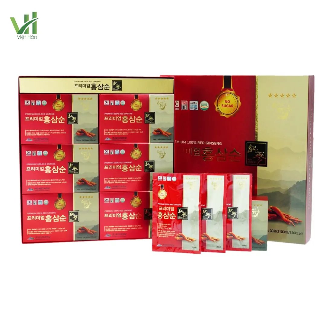 Nước Hồng Sâm Không Đường Daesan Hàn Quốc Hộp 70ml x 30 gói 13