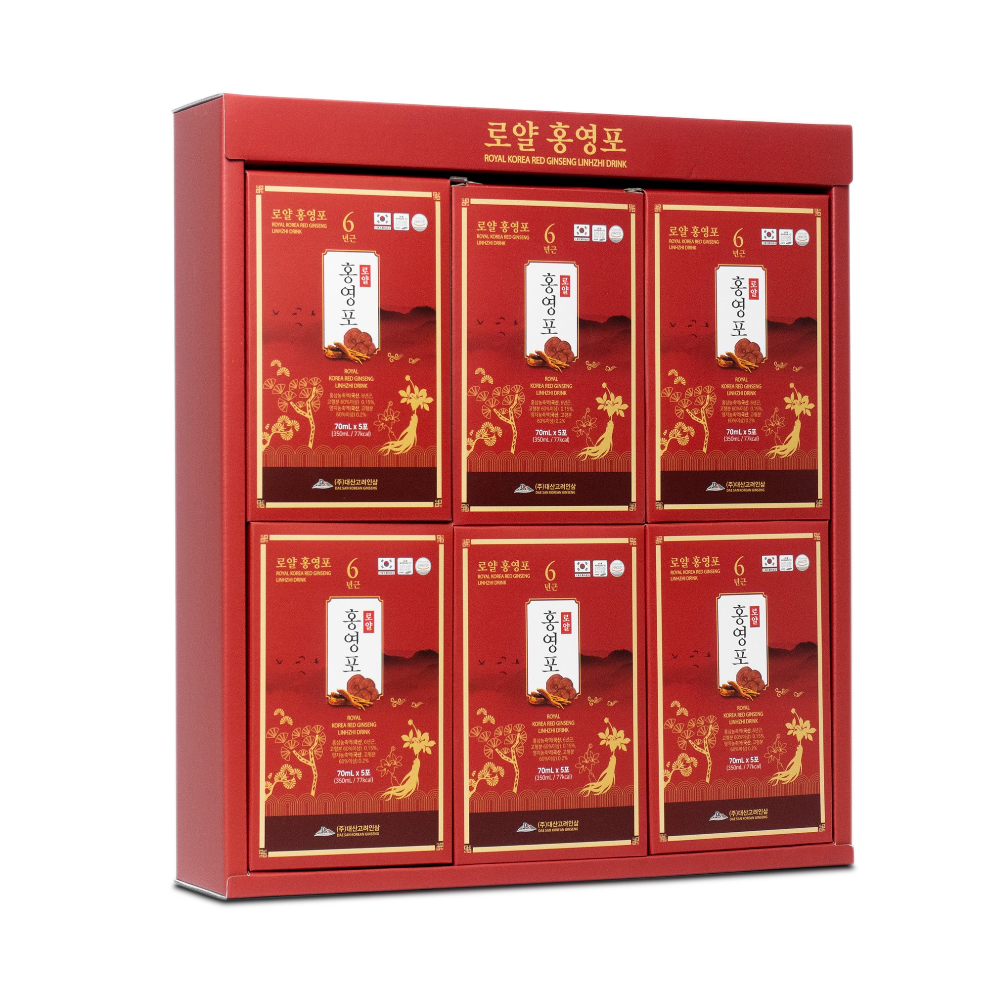 Nước Hồng Sâm Linh Chi Daesan Hàn Quốc 70ml x 30 gói 5