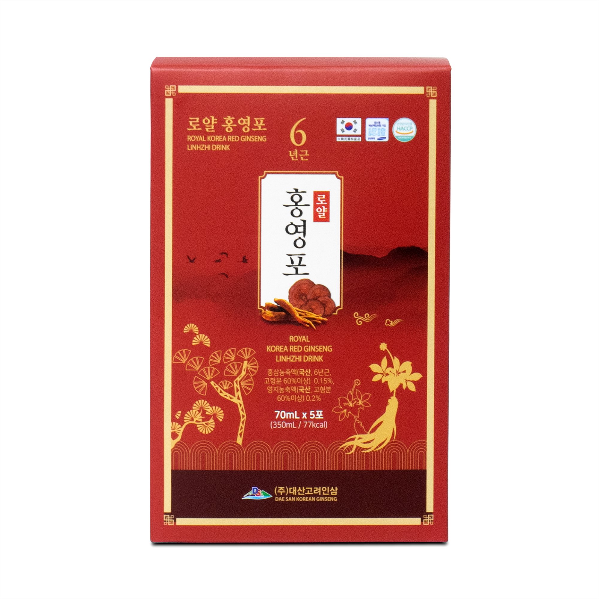 Nước Hồng Sâm Linh Chi Daesan Hàn Quốc 70ml x 30 gói 6