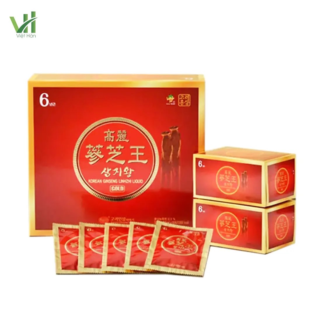 Nước Hồng Sâm Linh Chi Hàn Quốc KGS Hộp 60 gói x 50ml
