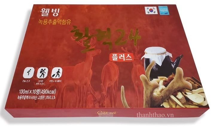 Nước Hồng Sâm Nhung Hươu Hàn Quốc Hộp 10 chai x 100ml 2