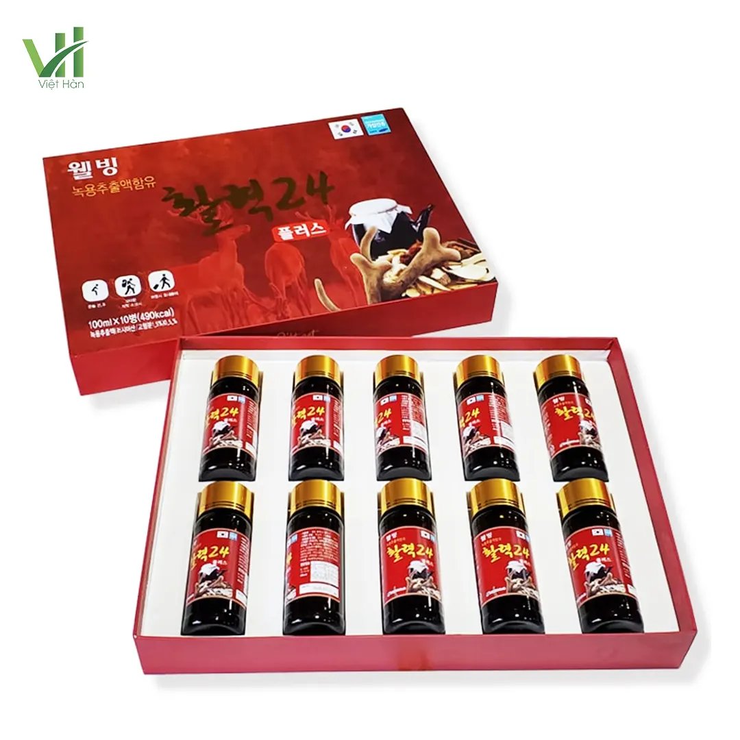 Nước Hồng Sâm Nhung Hươu Hàn Quốc Hộp 10 chai x 100ml 5