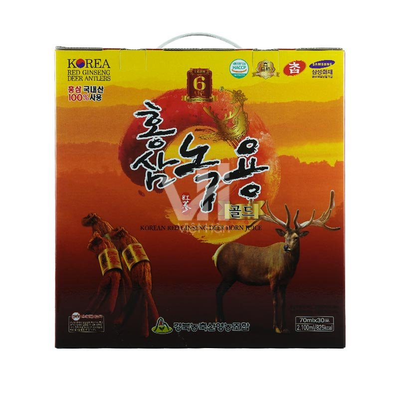 Nước Hồng Sâm Nhung Hươu Hàn Quốc Hộp 30 gói x 70ml 2