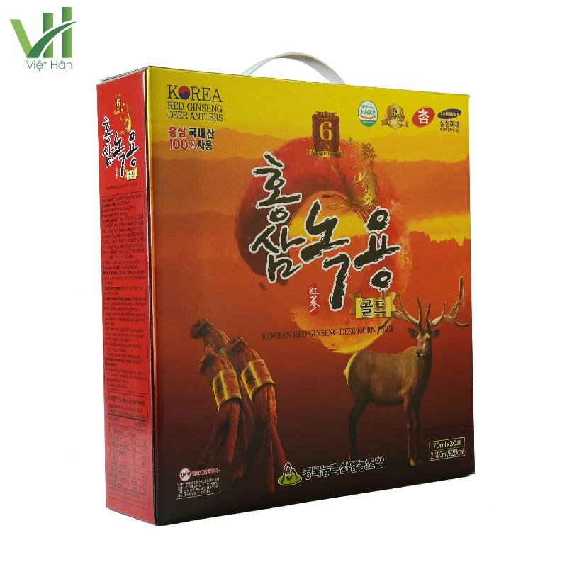 Nước Hồng Sâm Nhung Hươu Hàn Quốc Hộp 30 gói x 70ml 4