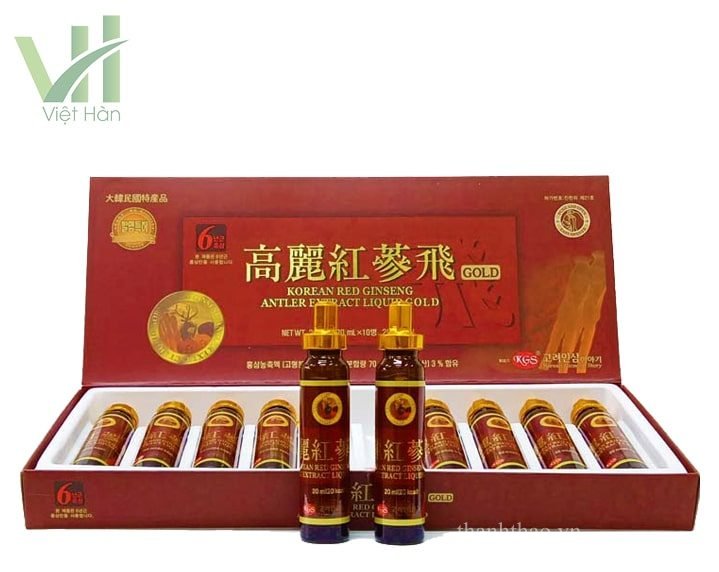 Nước Hồng Sâm Nhung Hươu KGS Hàn Quốc Hộp 10 ống x 20ml 5