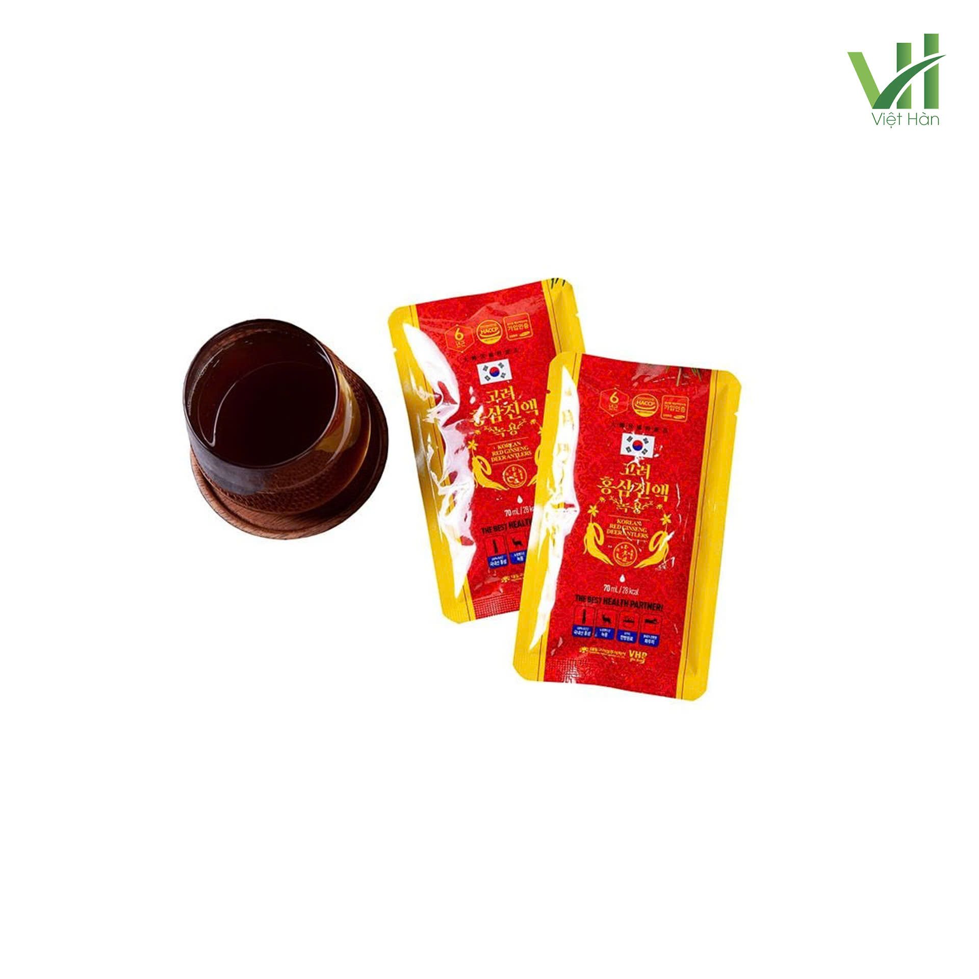 Nước Hồng Sâm Nhung Hươu Táo Đỏ Daedong Hộp 30 Gói x 70ml 4
