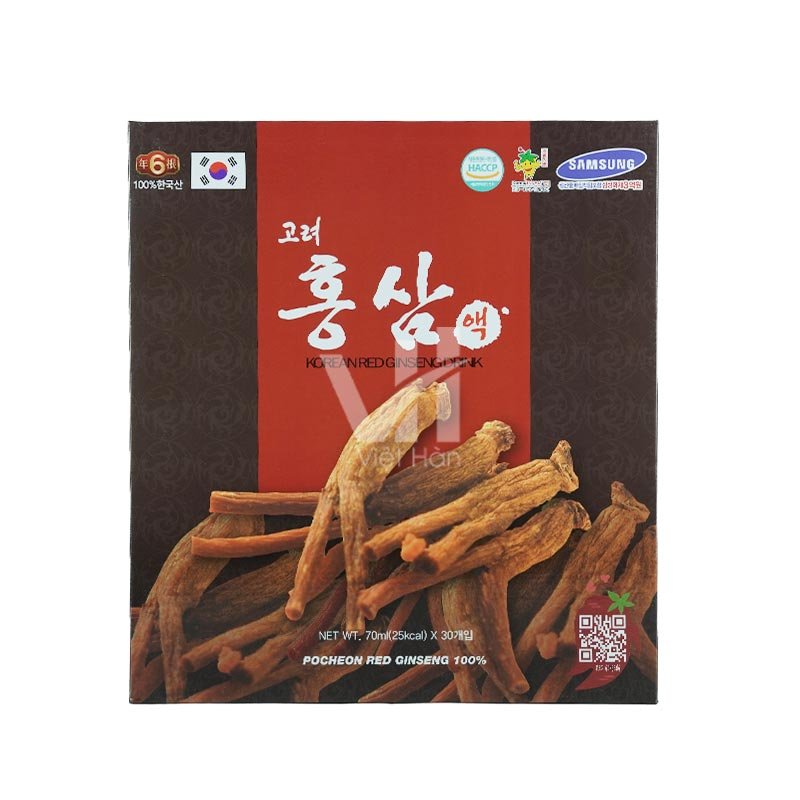 Nước Hồng Sâm Thuốc Bắc Pocheon Hàn Quốc 70ml x 30 gói 2