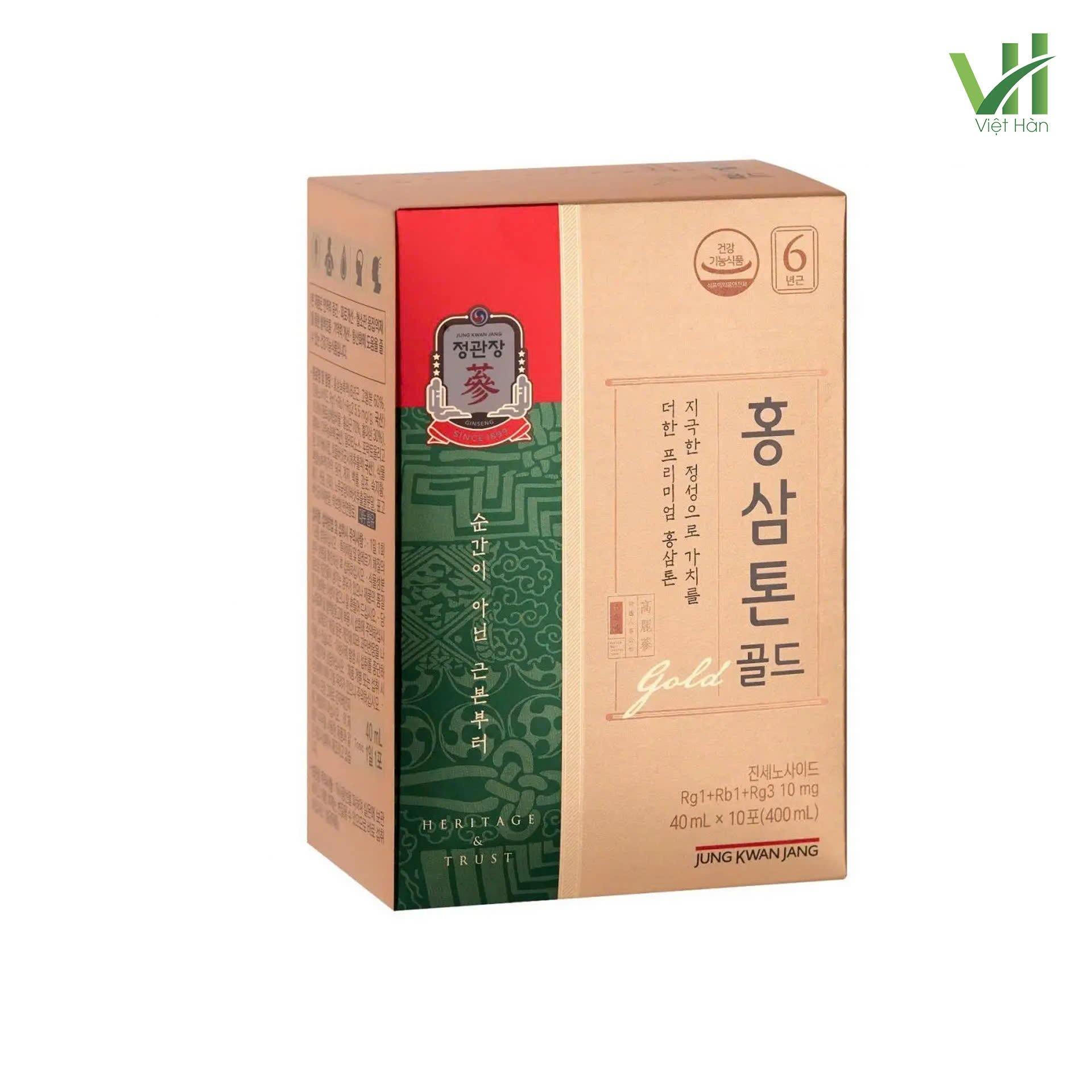 Nước Hồng Sâm Tonic Gold Jung Kwan Jang Hàn Quốc Hộp 40ml x 30 gói 4