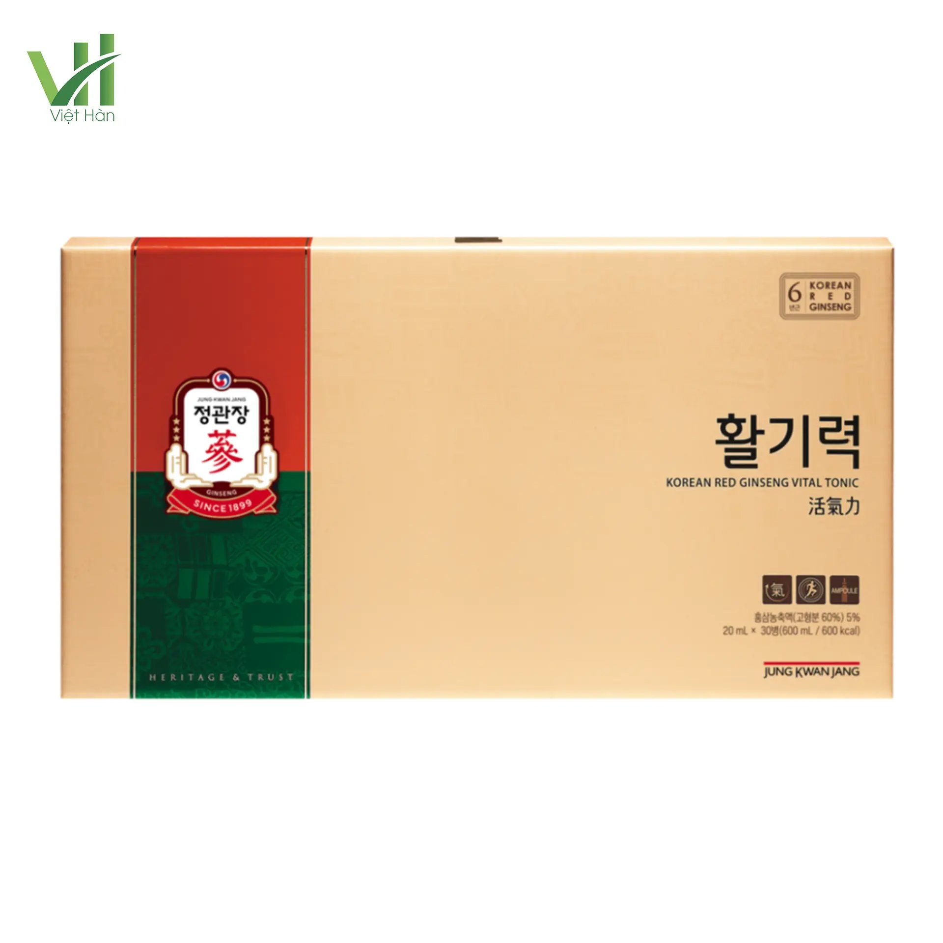 Nước Hồng Sâm Vital Tonic KGC Hàn Quốc – Hộp 30 ống x 20ml 3