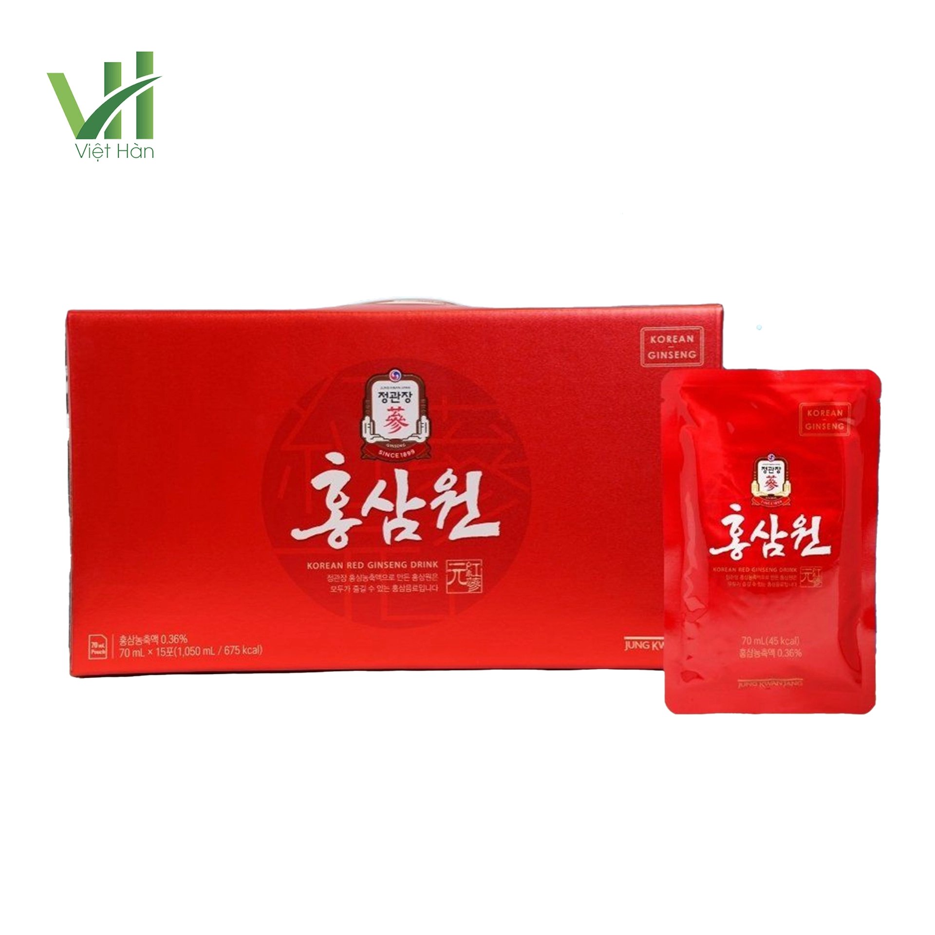 Nước Hồng Sâm Won KGC Hàn Quốc – Hộp 15 gói x 70ml