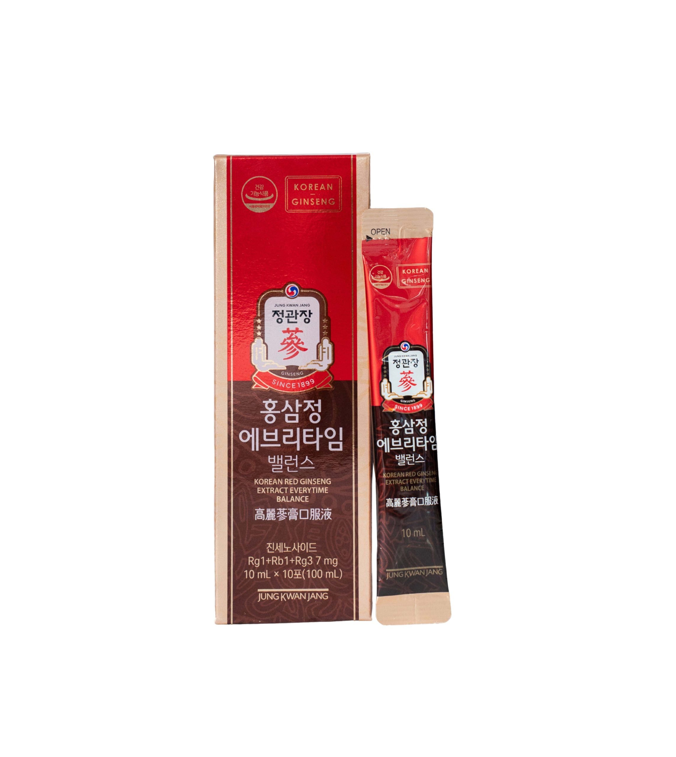 Tinh Chất Hồng Sâm KGC Extract Everytime Balance – Hộp 30 gói x 10ml 5