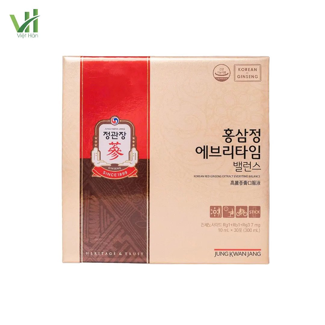 Tinh Chất Hồng Sâm KGC Extract Everytime Balance – Hộp 30 gói x 10ml