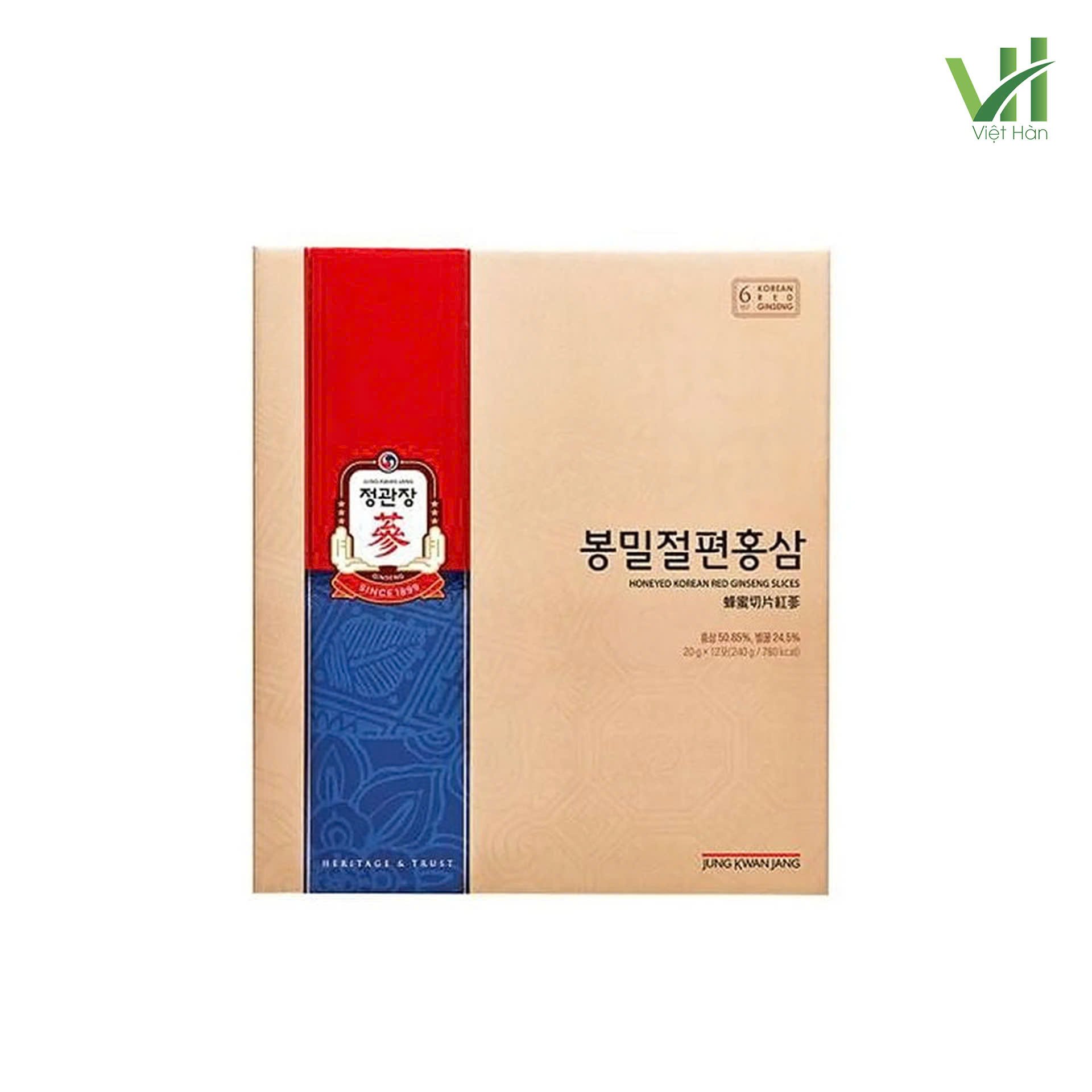 Sâm lát tẩm mật ong Jung Kwan Jang 20g x 12 hộp 3
