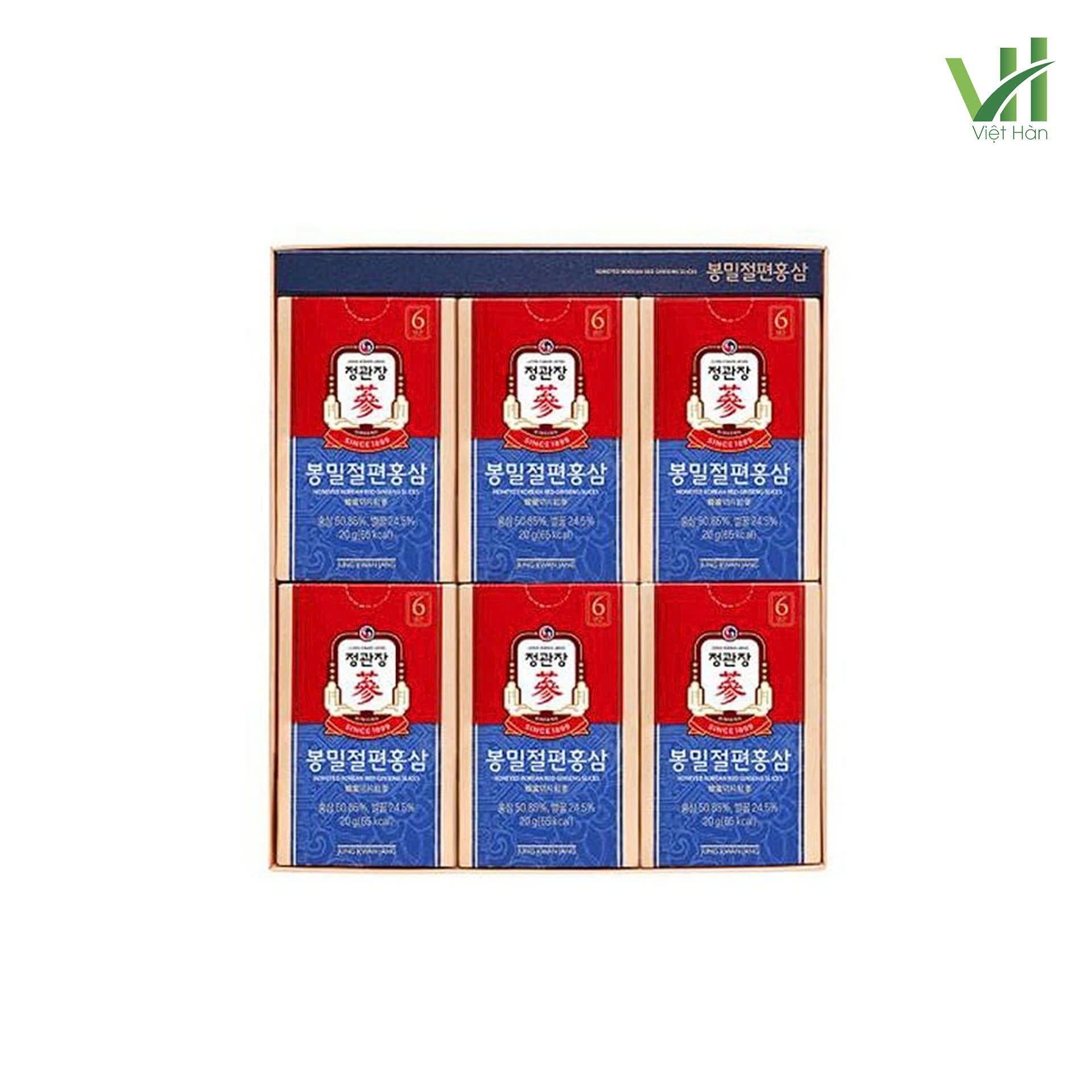 Sâm lát tẩm mật ong Jung Kwan Jang 20g x 12 hộp 2