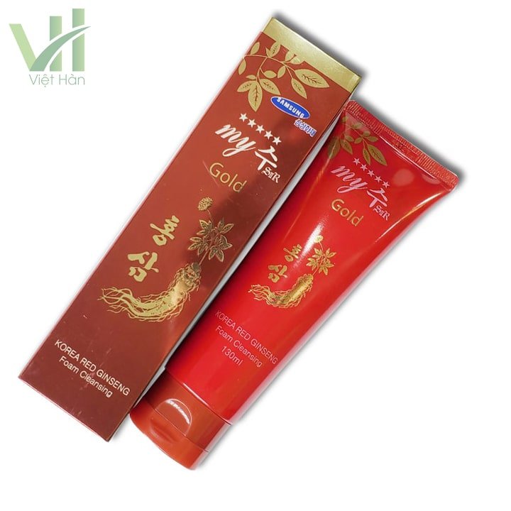 Sữa rửa mặt hồng sâm Hàn Quốc My Gold Korea Red Ginseng 5