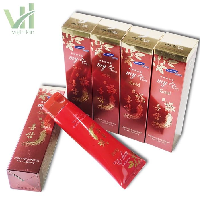 Sữa rửa mặt hồng sâm Hàn Quốc My Gold Korea Red Ginseng 3