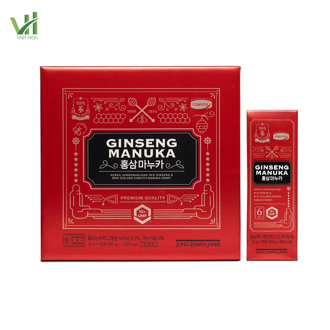 Tinh chất Hồng Sâm Mật Ong Manuka Jung Kwan Jang 15g x 30 gói