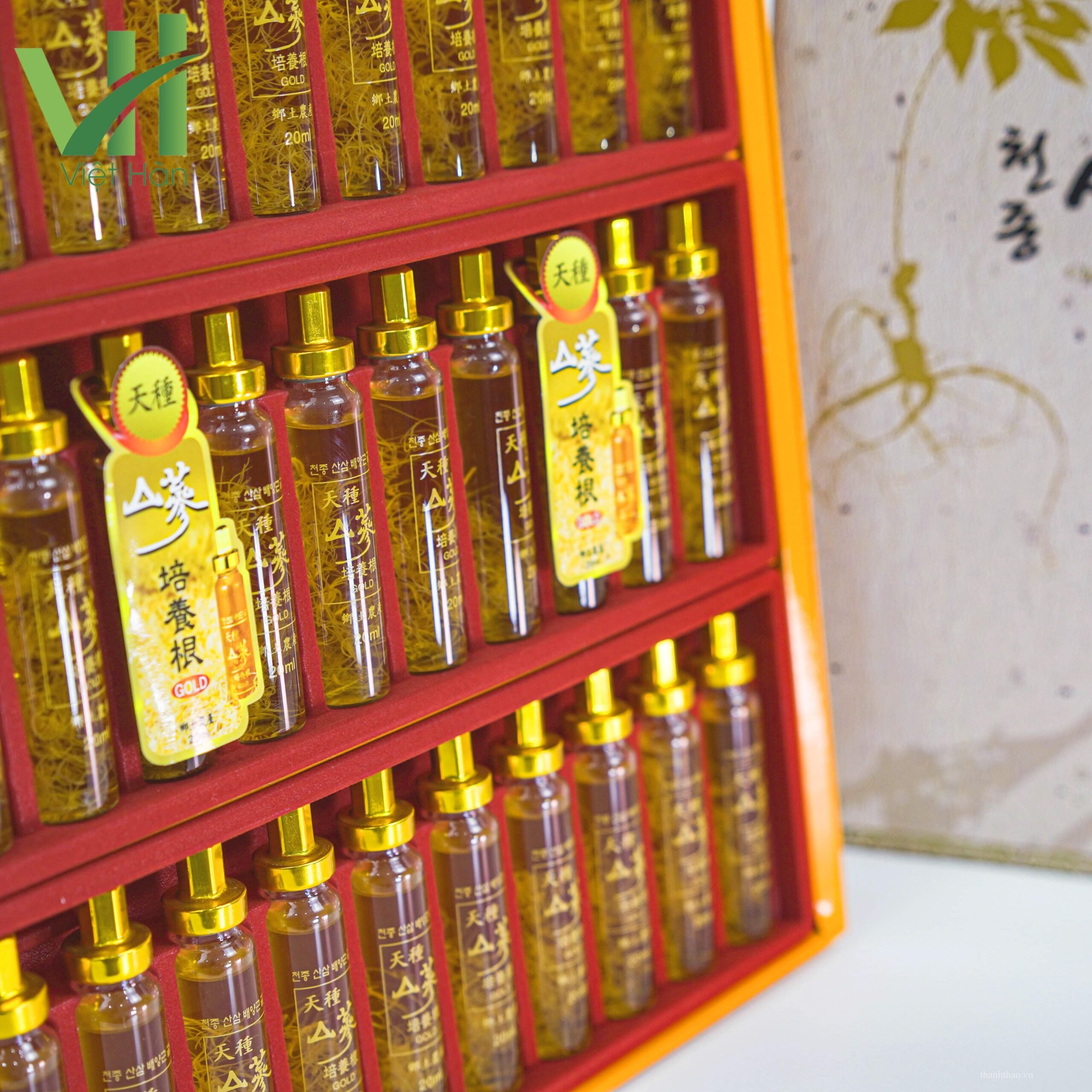 Tinh Chất Hồng Sâm Núi Cheon Jong Tissue Hàn Quốc Hộp 30 ống x 20ml 8