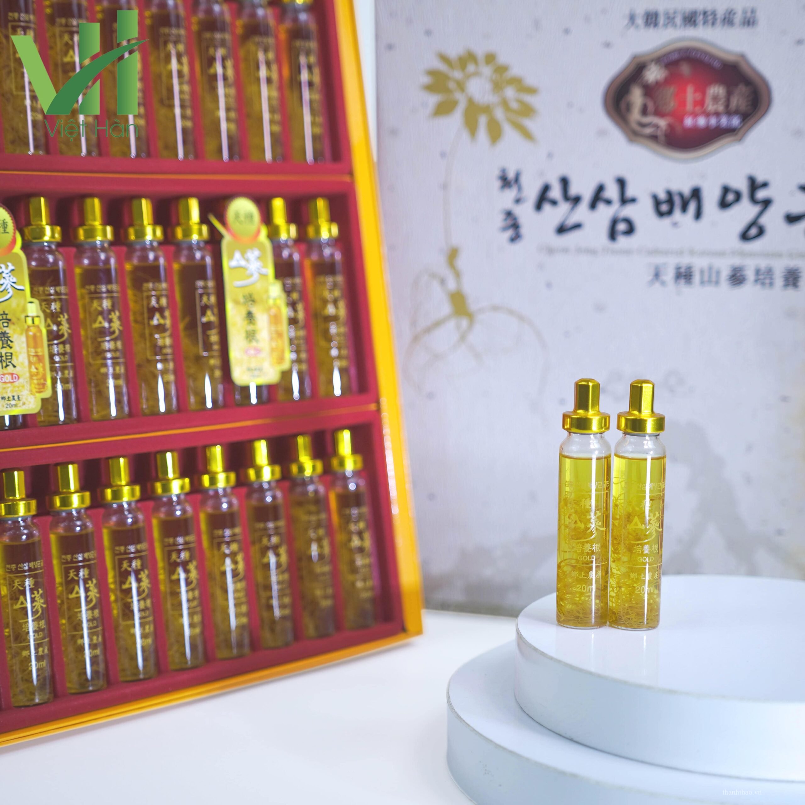 Tinh Chất Hồng Sâm Núi Cheon Jong Tissue Hàn Quốc Hộp 30 ống x 20ml 7