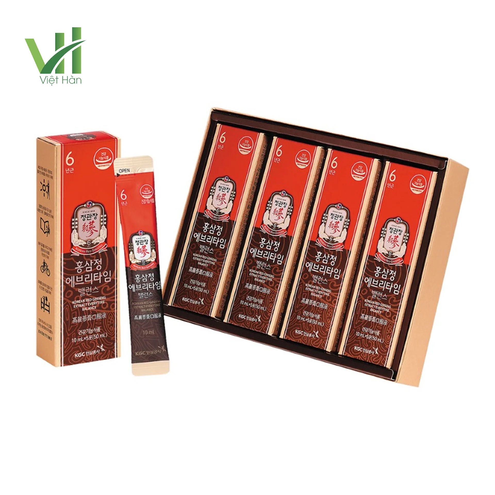 Tinh Chất Hồng Sâm Pha Sẵn KGC Extract Everytime Balance – Hộp 20 gói x 10ml 2