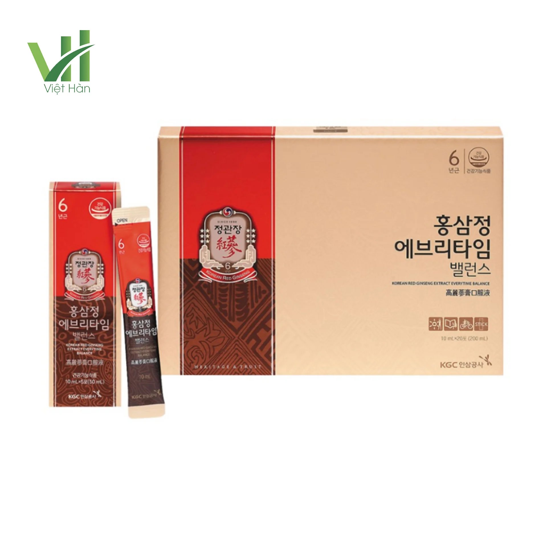 Tinh Chất Hồng Sâm Pha Sẵn KGC Extract Everytime Balance – Hộp 20 gói x 10ml 3