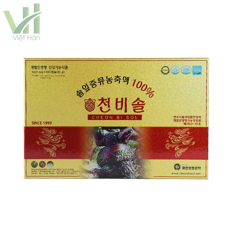 Tinh dầu thông đỏ Hàn Quốc Cheon Bi Sol cao cấp hộp 180 viên 2